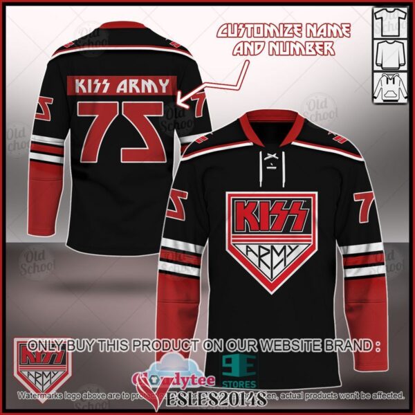 Personalized KISS Army Hockey Jersey, Trending Gifts For Fans - Vesles2014s