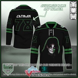 Personalized KISS The Solo Albums Catman Hockey Jersey, Trending Gifts For Fans - Vesles2014s
