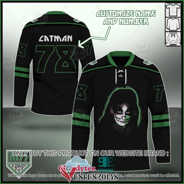 Personalized KISS The Solo Albums Catman Hockey Jersey, Trending Gifts For Fans - Vesles2014s