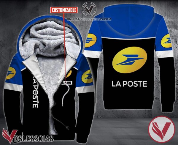 Personalized La Poste Uniform Custom Fleece Hoodie, Unique Gifts For Employee - Vesles2014S 1