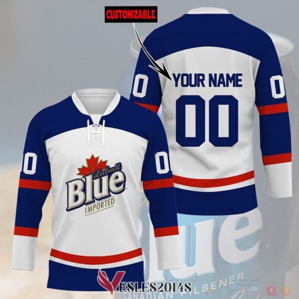 Personalized Labatt Blue Hockey Jersey, Trending Gifts For Fans - Vesles2014s