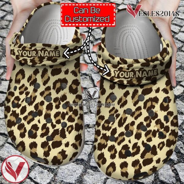 Personalized Leopard Animal Print Fur Pattern Clog Shoes, Unique Gift From  Vesles2014S