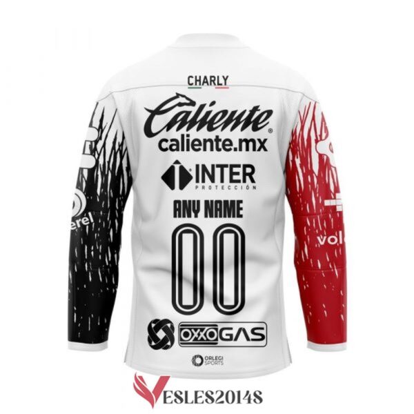 Personalized Liga MX Atlas Club Banco Azteca white custom hockey Jersey, Trending Gifts For Fans - Vesles2014s 1