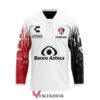 Personalized Liga MX Atlas Club Banco Azteca white custom hockey Jersey, Trending Gifts For Fans - Vesles2014s