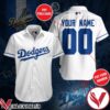 Personalized Los Angeles Dodgers Baseball Team White Hawaiian Shirt And Short, Unique Gifts For Friends - Vesles2014S 1