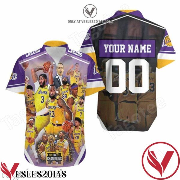 Personalized Los Angeles Lakers 2020 Champions Hawaiian Shirt, Unique Gifts For Friends - Vesles2014S 1