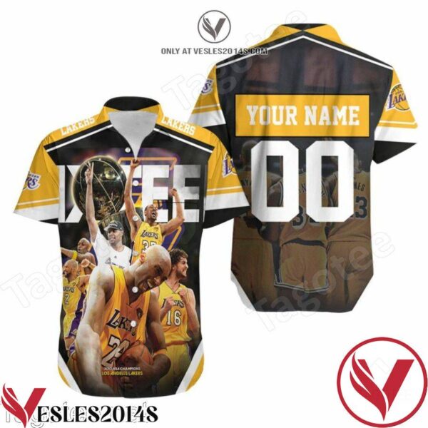 Personalized Los Angeles Lakers Sixteen Western Conference Hawaiian Shirt, Unique Gifts For Friends - Vesles2014S 1