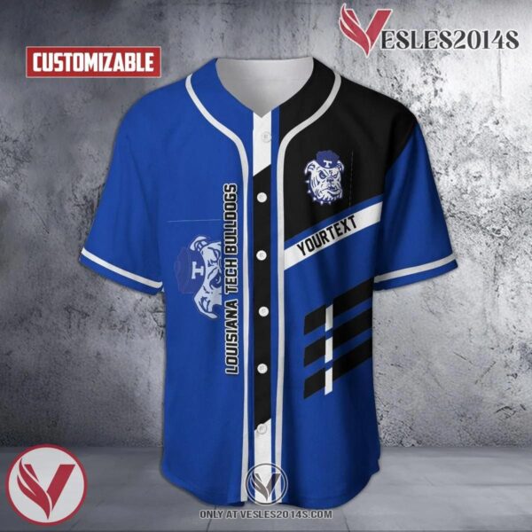 Personalized Louisiana Tech Bulldogs NCAA Baseball Jersey, Unique Gifts For Fans - Vesles2014s