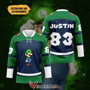 Personalized Luigi Sports Hockey jersey, Trending Gifts For Fans - Vesles2014s 3