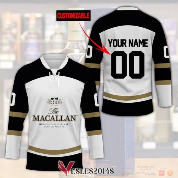 Personalized Macallan Scotch Whisky Hockey Jersey, Trending Gifts For Fans - Vesles2014s