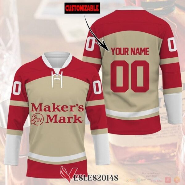 Personalized Maker's Mark Hockey Jersey, Trending Gifts For Fans - Vesles2014s