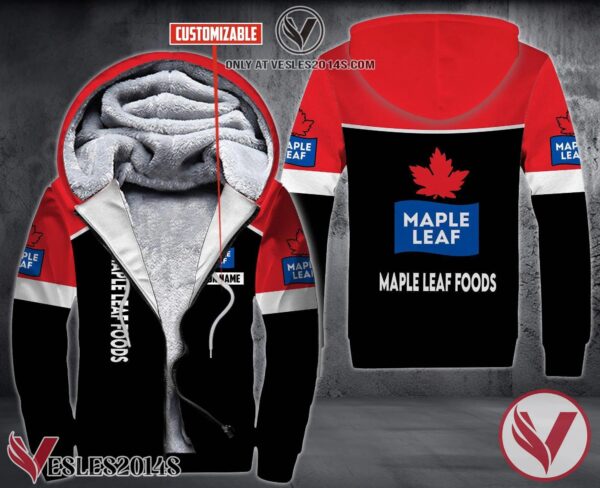 Personalized Maple Leaf Foods Uniform Fleece Hoodie, Unique Gifts For Employee - Vesles2014S 1
