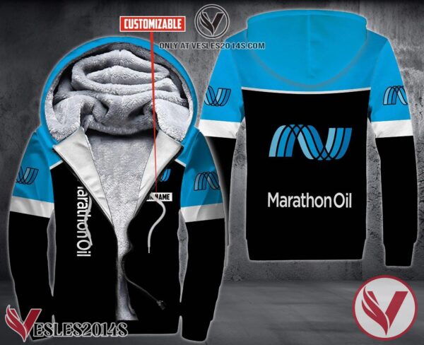Personalized Marathon Oil Uniform Fleece Hoodie, Unique Gifts For Employee - Vesles2014S 1