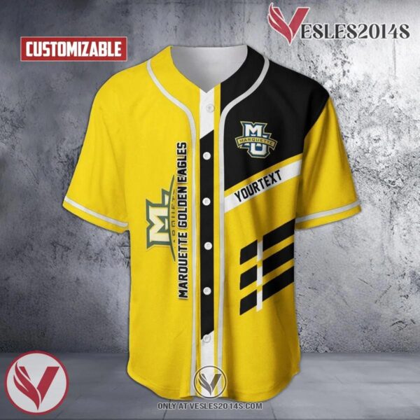 Personalized Marquette Golden Eagles NCAA Baseball Jersey, Unique Gifts For Fans - Vesles2014s