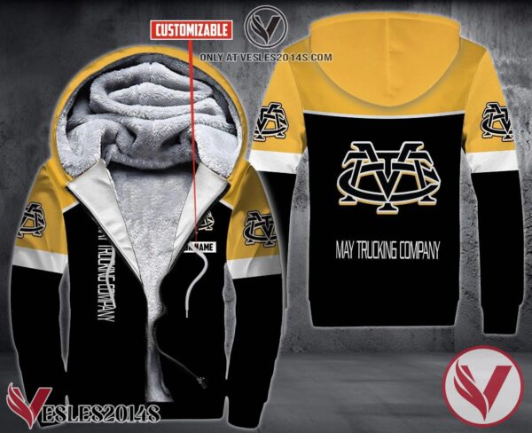 Personalized May Trucking Company Uniform Fleece Hoodie, Unique Gifts For Employee - Vesles2014S 1
