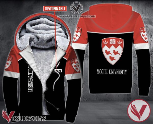 Personalized McGill University Uniform Custom Fleece Hoodie, Unique Gifts For Employee - Vesles2014S 1