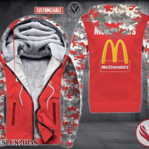 Personalized Mcdonald’S Red Uniform Fleece Hoodie, Unique Gifts For Employee - Vesles2014S 1