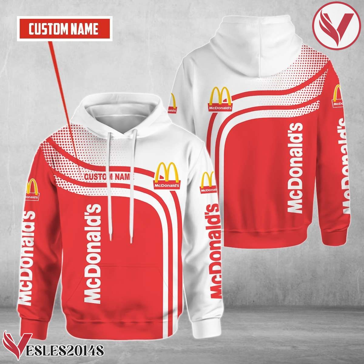 Personalized Mcdonald's Style 26 Uniform Custom Hoodie - Vesles2014S