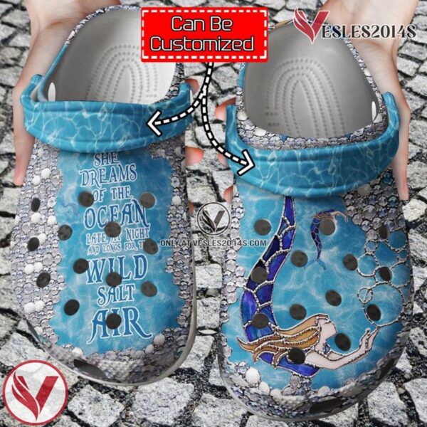 Personalized Mermaid She Dream Of The Ocean Clog Shoes, Unique Gift From  Vesles2014S