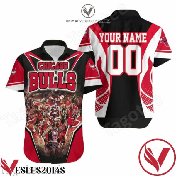 Personalized Michael Jordan Legendary Chicago Bulls Hawaiian Shirt, Unique Gifts For Friends - Vesles2014S 1