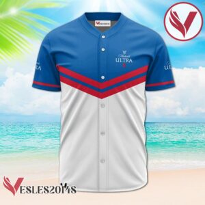 Personalized Michelob ULTRA Blue And White Baseball Jersey, Perfect Gifts For Fans - Vesles2014S 2