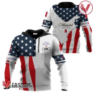 Personalized Michelob ULTRA USA Flag Hoodie & Zip Hoodie - Vesles2014S
