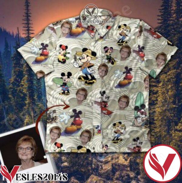 Personalized Mickey Wave Pattern Hawaiian Shirt, Unique Gifts For Friends - Vesles2014S 1