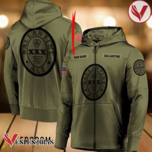 Personalized Military Green Ballantine Hoodie & Zip Hoodie - Vesles2014S 1