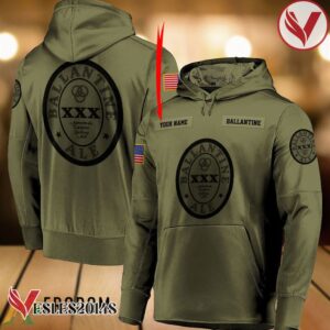 Personalized Military Green Ballantine Hoodie & Zip Hoodie - Vesles2014S