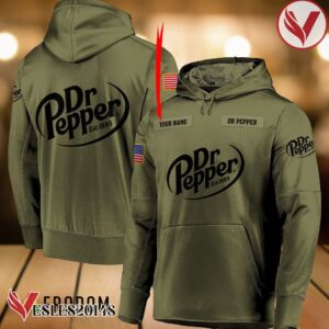 Personalized Military Green Dr Pepper Hoodie & Zip Hoodie - Vesles2014S