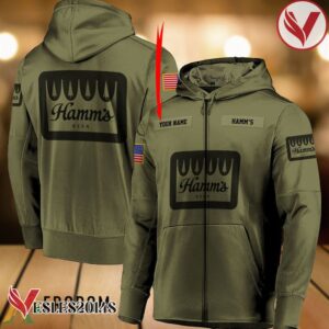 Personalized Military Green Hamm's Beer Hoodie & Zip Hoodie - Vesles2014S 1