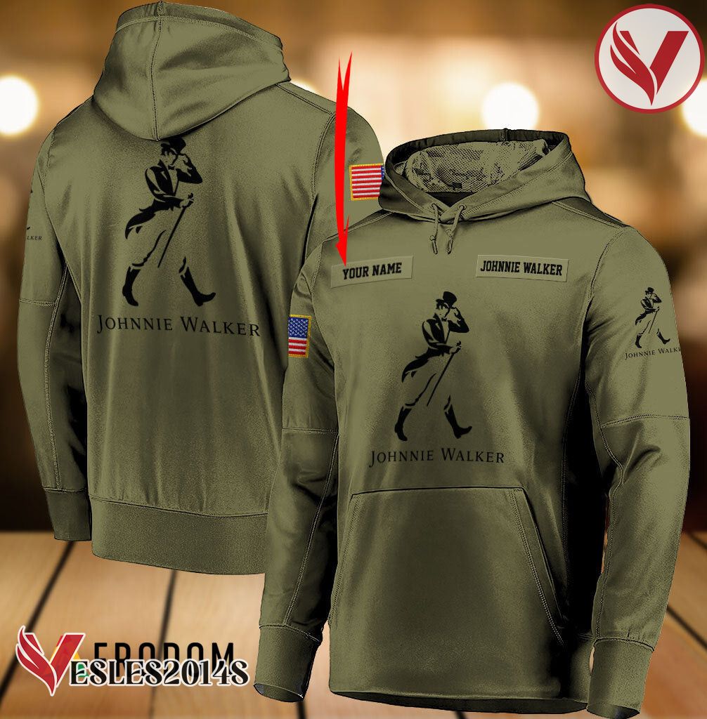 Personalized Military Green Johnnie Walker Hoodie & Zip Hoodie - Vesles2014S