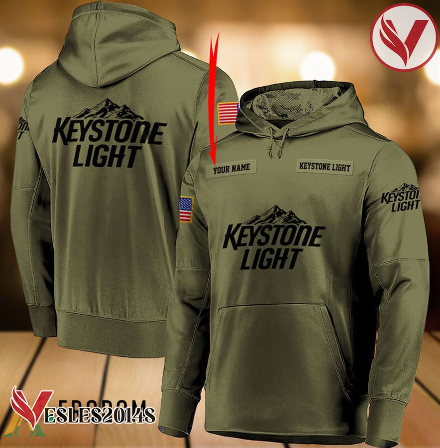 Personalized Military Green Keystone Light Hoodie & Zip Hoodie - Vesles2014S