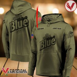 Personalized Military Green Labatt Blue Hoodie & Zip Hoodie - Vesles2014S