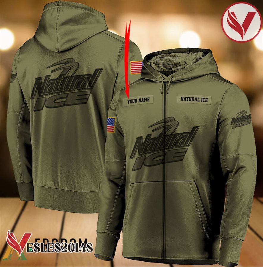 Personalized Military Green Natural Ice Hoodie & Zip Hoodie - Vesles2014S 1