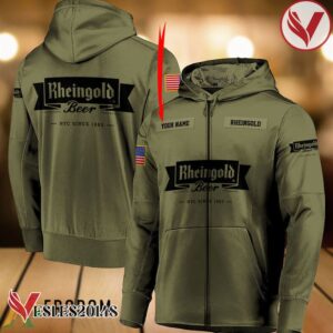 Personalized Military Green Rheingold Brewery Hoodie & Zip Hoodie - Vesles2014S 1