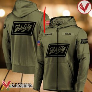 Personalized Military Green Schlitz Beer Hoodie & Zip Hoodie - Vesles2014S 1