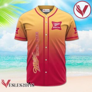 Personalized Miller High Life Gradient Baseball Jersey, Perfect Gifts For Fans - Vesles2014S 2