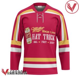 Personalized Miller High Life Hat Trick Hockey Jersey - Vesles2014S 1