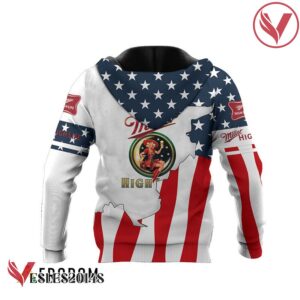 Personalized Miller High Life USA Flag Hoodie & Zip Hoodie - Vesles2014S 3