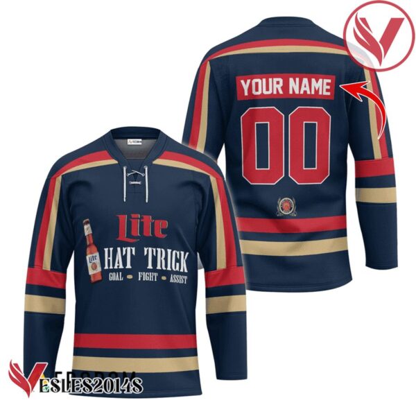 Personalized Miller Lite Hat Trick Hockey Jersey - Vesles2014S