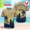 Personalized Miller Lite Palm Tree Surfboard Baseball Jersey, Perfect Gifts For Fans - Vesles2014S