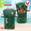 Personalized Miller Lite St. Patrick's Day Leprechaun Baseball Jersey, Perfect Gifts For Fans - Vesles2014S