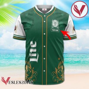 Personalized Miller Lite St. Patrick's Day Leprechaun Baseball Jersey, Perfect Gifts For Fans - Vesles2014S 2
