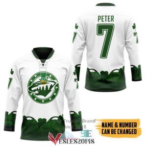 Personalized Minnesota Wild 2022 St Patrick Day Hockey Jersey, Trending Gifts For Fans - Vesles2014s 2