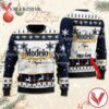 Personalized Modelo Beer Christmas Ugly Sweater, Unique Winter Outfits For Fans - Vesles2014S  1