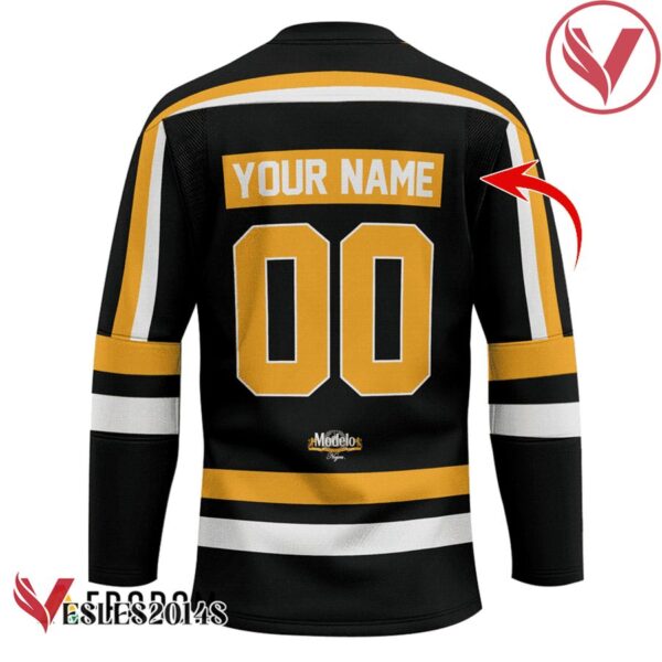 Personalized Modelo Beer Hat Trick Hockey Jersey - Vesles2014S 2