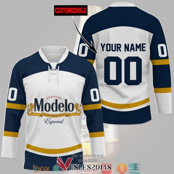 Personalized Modelo Especial Hockey Jersey Shirt, Trending Gifts For Fans - Vesles2014s