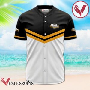 Personalized Modelo Negra Black And White Baseball Jersey, Perfect Gifts For Fans - Vesles2014S 2