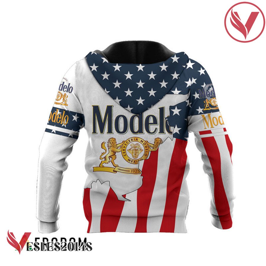 Personalized Modelo Negra USA Flag Hoodie & Zip Hoodie - Vesles2014S 3